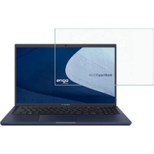 Renas Store Engo Asus Expertbook B1 15.6 Inç Ile Uyumlu Ekran Koruyucu Notebook, 9h Temperli Kırılmaz Esnek Nano Cam, Çizilmeye ve Darbeye Dayanıklı Laptop Koruma, Hd Şeffaf