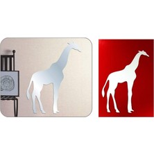 Renas Store Bosphorus Aynalı Duvar Süsü (Sticker) Zürafa Şekilli