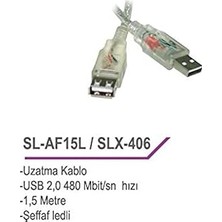 Renas Store S-Link SL-AF15L Usb2.0 1.5m Uzatma Kablosu