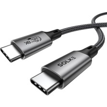 Renas Store Usb4 Usb-C Kablo 1.8 M 240W 40GBPS 8k 60Hz 4K 144Hz Thunderbolt 3/4 Uyumlu Type-C Hızlı Şarj Veri Görüntü ve Ses Aktarım Kablosu