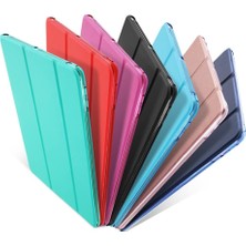 Renas Store Undeplus iPad 9. Nesil 10.2 ile Uyumlu Kılıf Pu Deri Smart Standlı Case A2602 A2603 A2604 A2605 Karpuz Kırmızısı