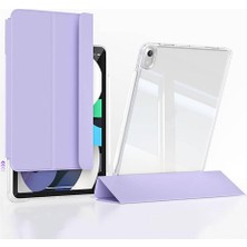 Renas Store Zore Apple ile Uyumlu iPad Air 11 2025 M3 Kılıf Magnetik Ayrılabilen Airbagli Zore Sliding Tablet Kılıfı Lavender