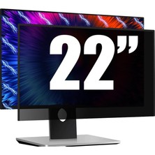 Renas Store Coverzone 22 Inç Monitör ile Uyumlu Gizlilik Filtresi Privacy Screen Anti-Spy Film 47.5 x 29.7 cm Yan Açı Karartma Göz Koruma Anti Glare Uv Koruma Parmak Izi Önleyici (22 Inç)