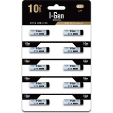 Renas Store I-Gen 27A Pil 10'lu Paket 12V MN27 Pil (27A / A27 / L828)