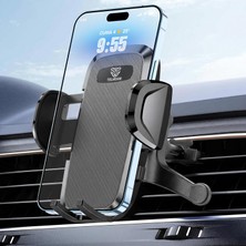 Renas Store 2 Modlu Klima + Torpido Araç Telefon Tutacağı Cam Havalandırma Vantuzlu Araba Telefon Tutucu TT01