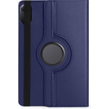Renas Store Zore Xiaomi ile Uyumlu Redmi Pad 2 2025 Zore Dönebilen Standlı Kılıf Lacivert