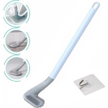 Renas Store Bakgelal Ergonomik Golf Sopası Tasarımlı Silikon Temizlik Fırçası (Mavi)