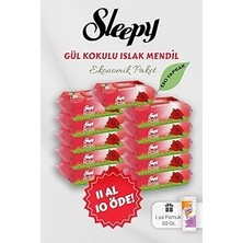 Renas Store Sleepy Gül Kokulu Bebek Mendili 11 Al 10 Öde Hediyeli
