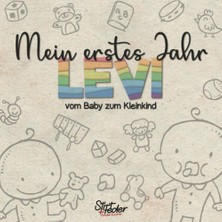 Renas Store Mein Erstes Jahr - Levi - Vom Baby Zum Kleinkind: Dein Individuelles Babyalbum Mit Wunschnamen Für Die Schönsten Momente Und Gemeinsamen Erinnerungen Inkl. Platz Für Fotos
