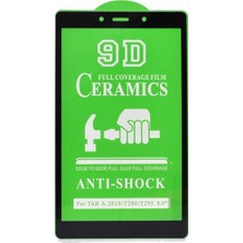 Renas Store Zore Galaxy ile Uyumlu Tab A 8.0 (2019) T290 Tablet Seramik Ekran Koruyucu Siyah