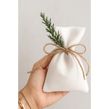 Renas Store Bimotif Düz Beyaz Ham Bez Kese, 10X15 cm 10 Adet