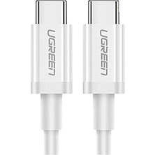 Renas Store Ugreen Type-C To Type-C Hızlı Şarj ve Data Kablosu, 2 Metre, Beyaz