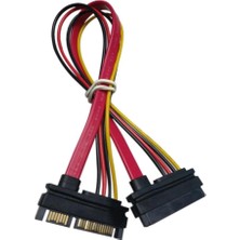 Renas Store Alfais AL-4617 Sata Power Uzatma Kablosu 15+7 Pin (Erkek - Dişi), Siyah