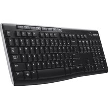 Renas Store Logitech K270 Kablosuz Klavye, Tuş Takımı, Sıvı Dökülmesine Dayanıklı, 10 M Kullanım Mesafesi, Türkçe Q Klavye, Siyah