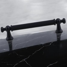 Renas Store Selçuklu (96 mm - 9.6 Cm) Mat Siyah Metal Mobilya Mutfak Çekmece Dolap Dolabı Kulbu Kulpu Kulpları