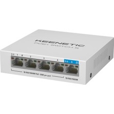Renas Store Keenetic Poe+ Switch 5, 1X1GBIT, 4X1GBIT Poe+ Port, Ieee 802.3AF/AT (MAX.30W/PORT), 60WATT