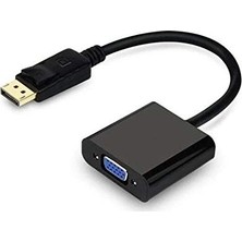 Renas Store Primex PX-1320 Displayport To VGA Aktif Dönüştürücü, Dp Erkek To VGA Dişi Görüntü Çevirici Adaptör, Pc Anakart Ekran Kartı Displayport Çıkışından VGA Monitör Projeksiyon Bağlantı Aparatı, 20 cm
