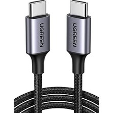 Renas Store Ugreen USB C Auf USB C Kablo 60W Pd 2.0, Pps Usb-C Ladekabel iPhone 15 Pro Max ile Uyumlu Galaxy S23 S22 S21 A54 A34 A14 MacBook Air M2 iPad Pro 12.9 iPad Air 5/mini 6, Pixel 7 Pro Usw. (1m)