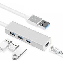 Renas Store Daytona FC06 3 Bağlantı Noktalı Usb3.0 To 3usb3.0 10/100 Mbps Ethernet Kablolu Çevirici