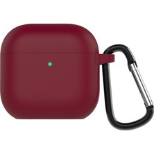Renas Store Coverzone Apple Airpods 4 ile Uyumlu Kılıf 4. Nesil Airp-Ods Kılıf 2024 Professional Termoplastik Soft Kancalı Tam Kaplayan Halcyon Kılıf Airpods 4 ile Uyumlu Kılıf (Bordo, Airpods 4. Nesil)