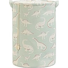 Renas Store Ocean Home Textile Çocuk Odası Ağzı Büzgülü Dinozor Oyuncak Sepeti 36 x 48 cm