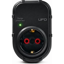 Renas Store Ufo Yeni Tekli Akım Korumalı Topraklı Priz, Sürekli Koruma, 16A 250V, Max 3500W Aşırı Yük Koruması (Siyah)