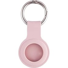 Renas Store Airtag ile Uyumlu Silikon Anahtarlık Kılıfı 01 Açık Mor