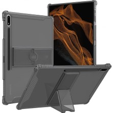 Renas Store Samsung Galaxy Tab S9 Fe PLUS/S10 Plus/s9 Plus ile Uyumlu Kılıf Darbelere Dayanıklı Şeffaf Kapak X610-16-810-18 X820 Siyah