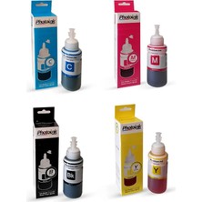 Renas Store Photoink 4X70 ml Plus L Serisi Mürekkep, Epson Uyumlu 4 Renk Takim - L100/L110/L200/L210/L220/L300/L310/L355/L365/L455/L550/L565/L800/L810/L850/L1300/L1800/ L382/L386/L455/1455/L3050/L3060/L3070