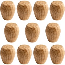 Renas Store Merkür Düğme Kulp 10 Adet Açık Ceviz Renk Mobilya Mutfak Dolap Dolabı Çekmece Kulpu Kulbu Plastik