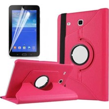 Renas Store Constraın - Galaxy Tab 3 Lite 7.0 T110 ile Uyumlu Standlı Kapaklı Dönebilen Tablet Kılıfı