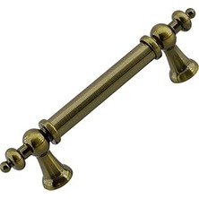 Renas Store Osmanlı (96 mm - 9.6 Cm) Antik Sarı Metal Mobilya Mutfak Çekmece Dolap Dolabı Kulbu Kulpu Kulpları