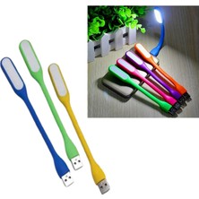Renas Store Taşınabilir Esnek USB LED Işık Lambası 3ADET Dizüstü Bilgisayar Mini USB LED Kitap Okuma Lambası Sarı-Lacvrt-Yeşil