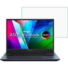Renas Store Engo Asus Vivobook Pro 14X OLED 14 Inç Ile Uyumlu Ekran Koruyucu Notebook, 9h Temperli Kırılmaz Esnek Nano Cam, Çizilmeye ve Darbeye Dayanıklı Laptop Koruma, Hd Şeffaf