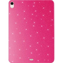 Renas Store Constraın - iPad Air 11 2024 Simli Parlak Görünümlü ile Uyumlu Sbt Tablet Koton Kılıf-Pembe Koyu 2