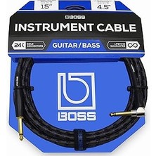 Renas Store Boss 15-Fit (4.5m) Enstrüman Kablosu, Düz/açılı ¼ "jack (BIC-15A)