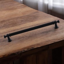 Renas Store Selçuklu (224 mm - 22.4 Cm) Siyah Metal Mobilya Mutfak Çekmece Dolap Dolabı Kulbu Kulpu Kulpları