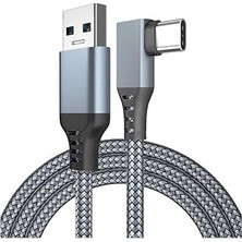 Renas Store Daytona Vr5 Usb3.2 Oculus Quest 3/2/1 Pico 4 Aksesuarları ve Pc/steam Vr, 5gbps Yüksek Hızlı Pc Veri Aktarımı, Vr Kulaklık, Oyun Bilgisayarı, Sanal Gerçeklik Gözlüğü Uyumlu 5 Metre