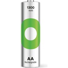 Renas Store Gp Batteries Recyko 1300 Aa Kalem Ni-Mh Şarjlı Pil, 1.2 Volt, 4'lü Kart