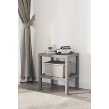 Renas Store Mithra Life 2 Katlı Plastik Gri Banyo Mutfak Rafı MIT1056
