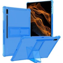Renas Store Mobaxaksesuar Samsung Galaxy Tab S10 FE/S10/S9 Fe/s9/s7-S8 ile Uyumlu Kılıf Darbelere Dayanıklı Şeffaf Kapak (12.4inçdeğildir) Gökyüzü Mavisi
