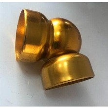 Renas Store Katar Boş Küre Dirsek Sarı 50MM 4'lü Paket