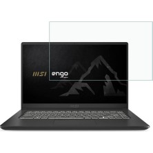 Renas Store Engo Msi Summit B15 15.6 Inç Ile Uyumlu Ekran Koruyucu Notebook, 9h Temperli Kırılmaz Esnek Nano Cam, Çizilmeye ve Darbeye Dayanıklı Laptop Koruma, Hd Şeffaf