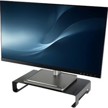 Renas Store Prexua Riser Masaüstü Monitör Standı - Monitör Yükseltici (Siyah, Medium)
