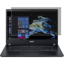 Renas Store Engo Acer Travelmate P2 TMP214 14 Inç Ile Uyumlu Hayalet Ekran Koruyucu Notebook, Yandan Görünmeyen Anti-Spy Gizlilik (Privacy) Laptop Koruması, 9h Temperli Nano Kırılmaz Esnek Cam 16:9