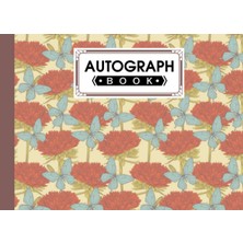 Renas Store Autograph Book: Butterflies Cover | Memory Book, Signature Celebrity Memorabilia Album Gift, Size 8.25" x 6"