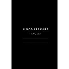 Renas Store Blood Pressure Tracker: Blood Pressure Monitoring, Record & Monitor Blood Pressure At Home, Track Your Weight With Notes Black Cover