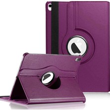 Renas Store Microsonic Apple iPad Air 11 2024 Için Kılıf (A2902-A2903) 360 Rotating Stand Deri Mor [ipad Air 11 2024 ile Uyumlu Kılıf - Mor]