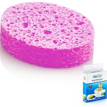 Renas Store Babyjem Banyo Süngeri Selülozik Pembe Pembe 8699203310201