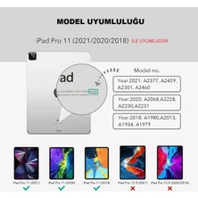 Renas Store Undeplus iPad Pro 11 1. / 2. Nesil ile Uyumlu Kılıf Tablet Hibrit Silikon Case A2228 A2068 A2230 A2231 A1980 A2013 A1934 A1979 Renksiz